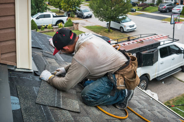 Professional Flat Roof Repair technician working in West Springfield, MA